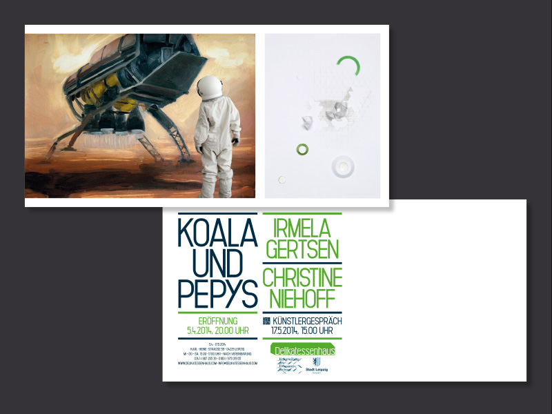 Delikatesshaus, Flyer, Typo